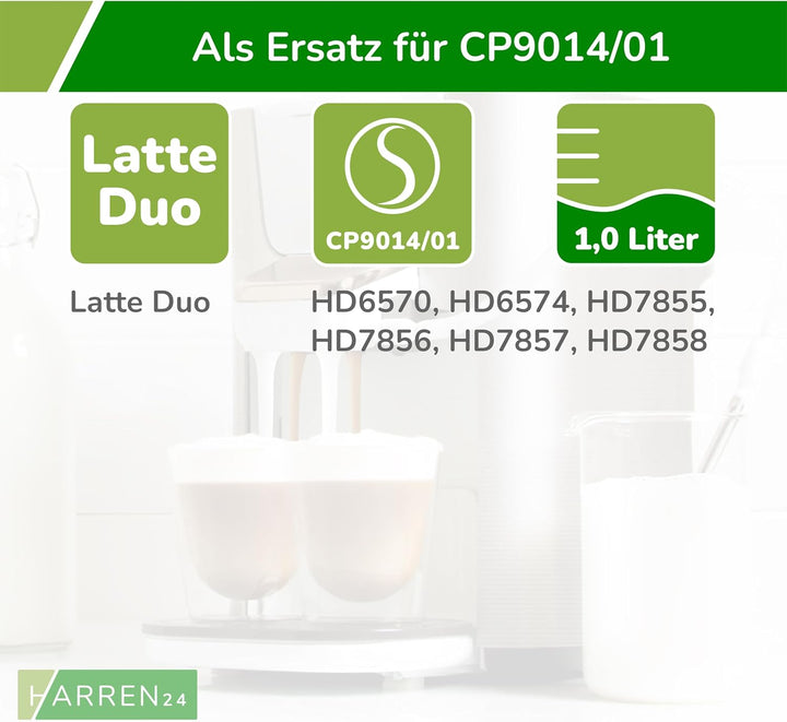 Wassertank CP9014/01 kompatibel mit Philips Senseo Kaffeepadmaschine Latte Duo HD6570, HD6574, HD785