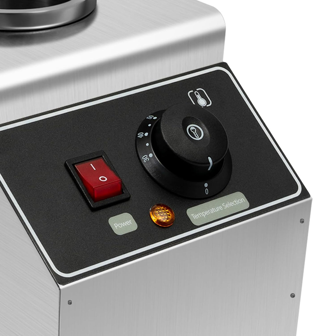 Sossenwärmer Saucenwärmer 650ML Saucenspender Saucen für Käse Schokolade elektrische Wärmespeicherma