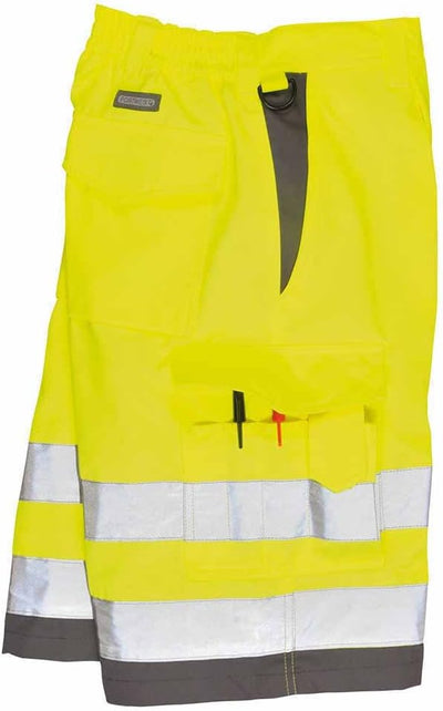 Portwest Herren-Arbeitskleidung mit hoher Sichtbarkeit, Polyester-Baumwoll-Mischgewebe, gelb / grau,