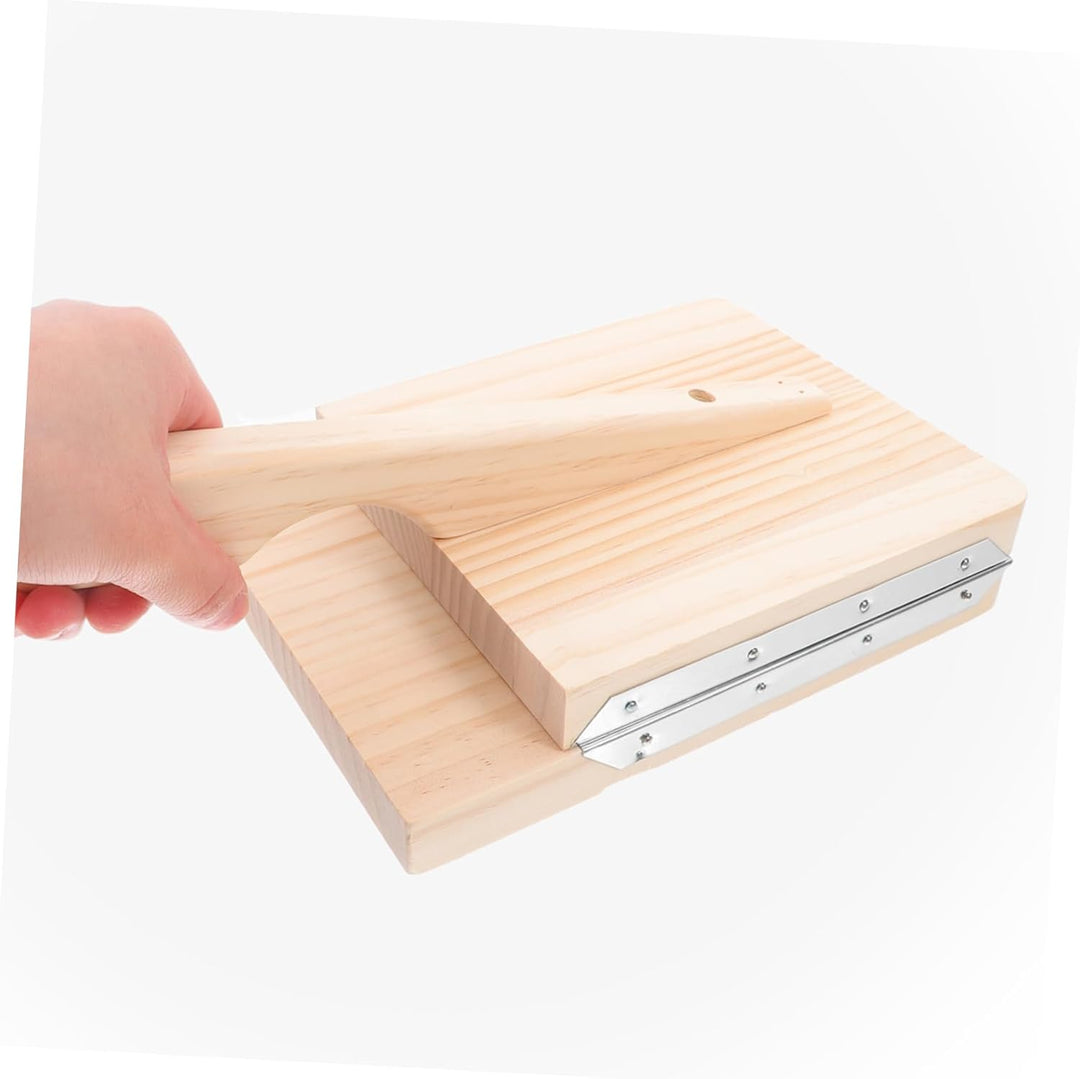 Pizza Teigpresse Aus Holz Manuelles Küchengerät Zum Herstellen Von Teigtaschen Einfach Zu Bedienen L