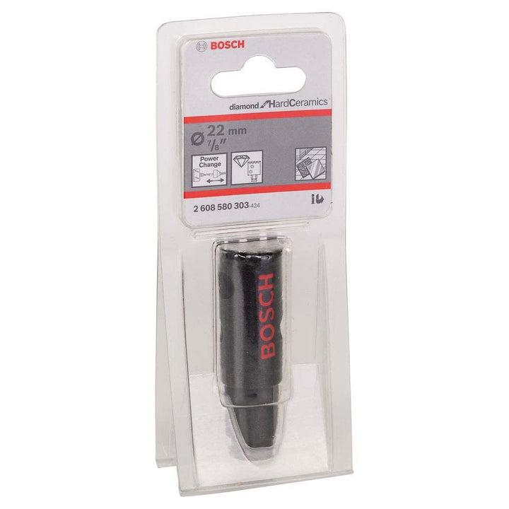 Bosch Professional 1x Diamant-Lochsäge Diamond for Hard Ceramics (für Fliesen, Stein, Ø 22 mm, Zubeh