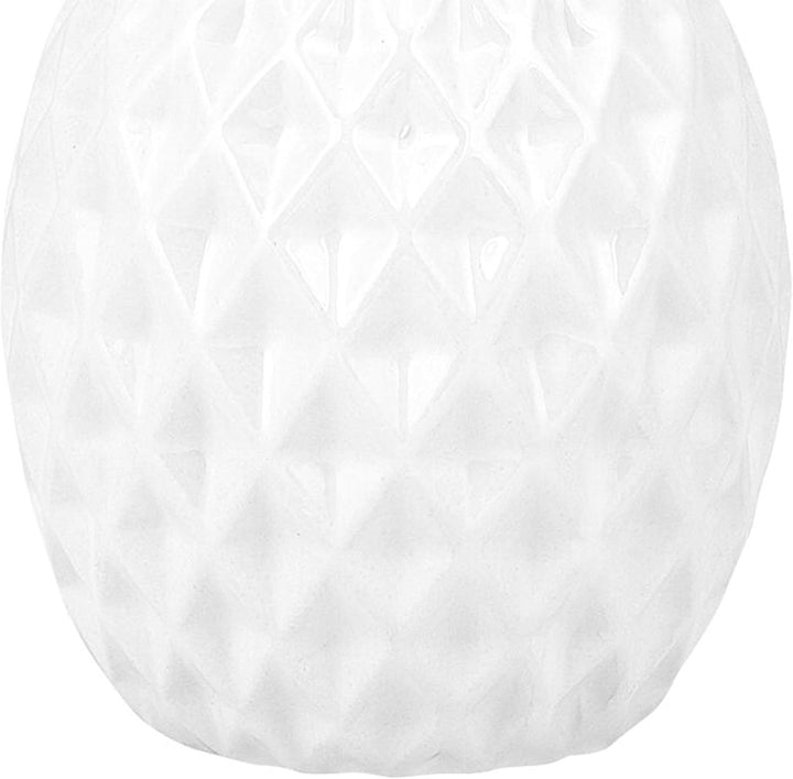 Dekorative Ananas-Skulptur aus Keramik weiss Tyana