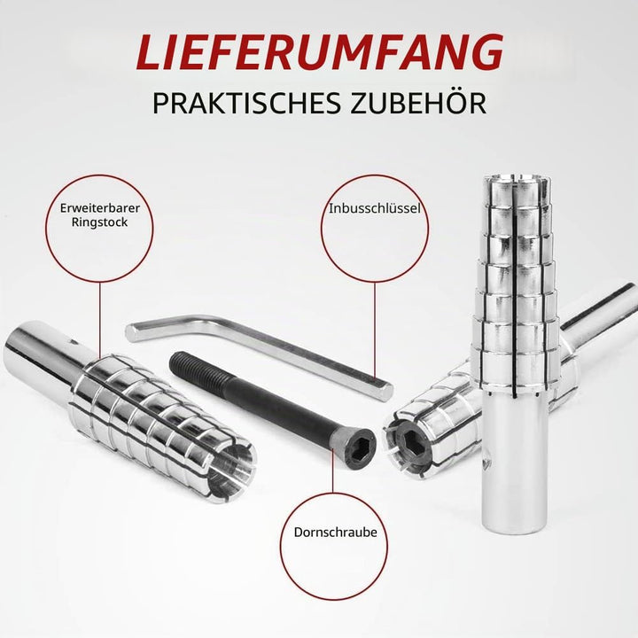 Luntfeiy Erweiterbarer Ringdorn Aus Edelstahl mit Sechskantschlüssel, Robustes Ringformwerkzeug zum