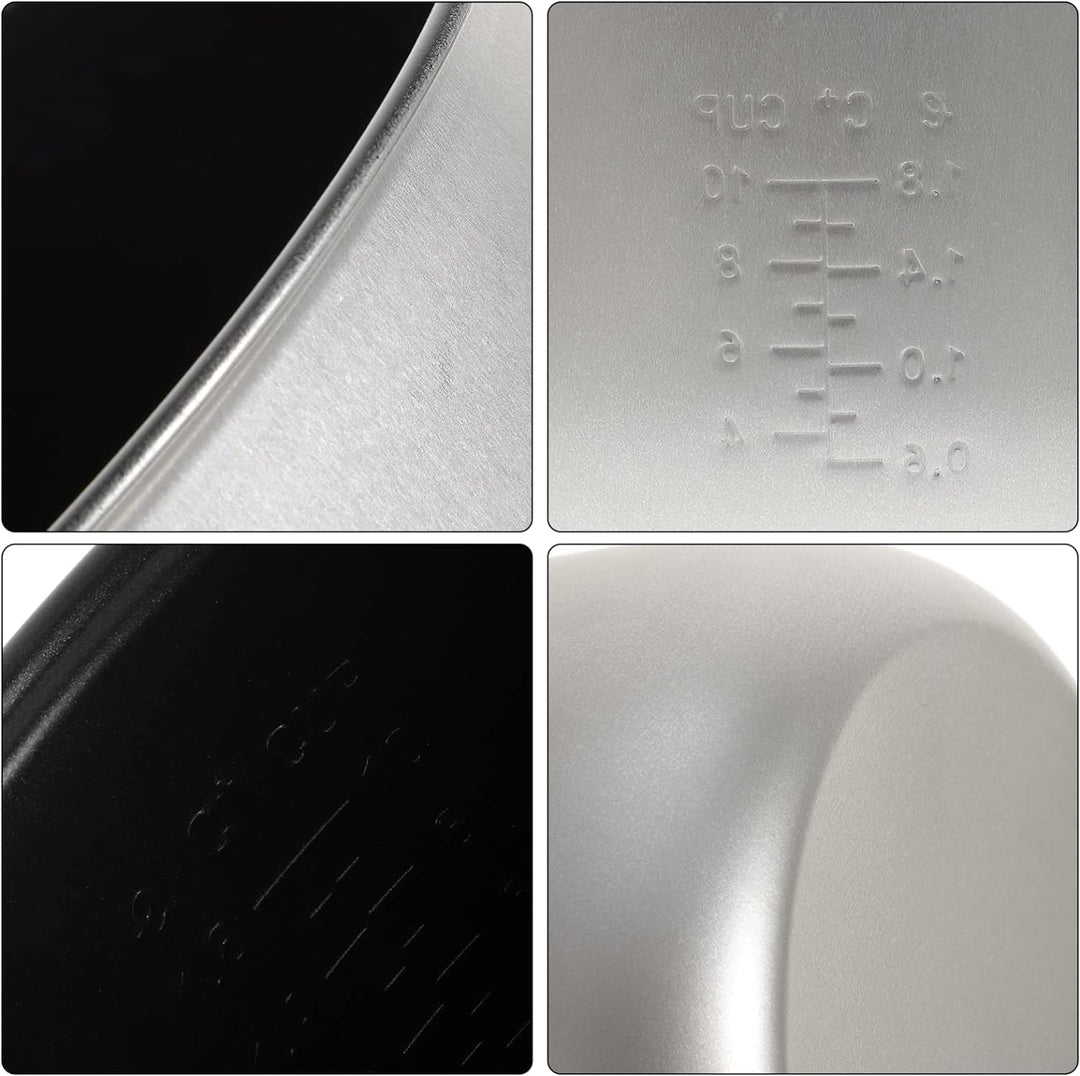 BESTonZON Reiskocher Innentopf Edelstahl Innenkochtopf Reiskocher Innentopf Ersatz Reiskocher Kochto