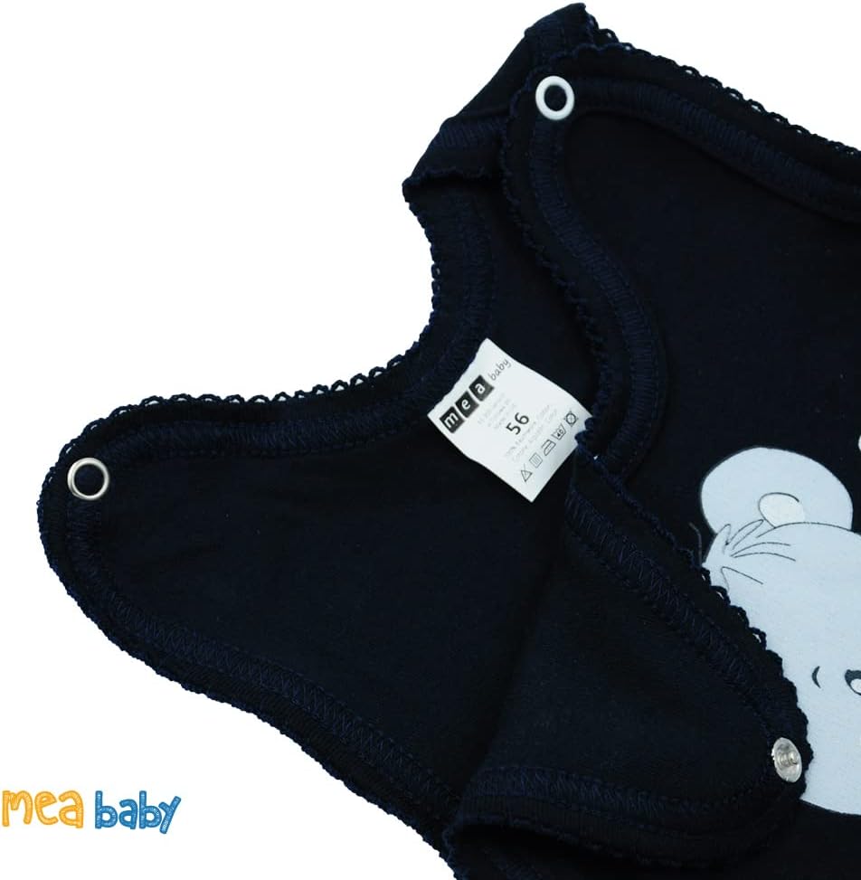 Unisex Baby Strampler mit Aufdruck aus 100% Baumwolle im 5er Pack. Baby Strampler für Mädchen Baby S