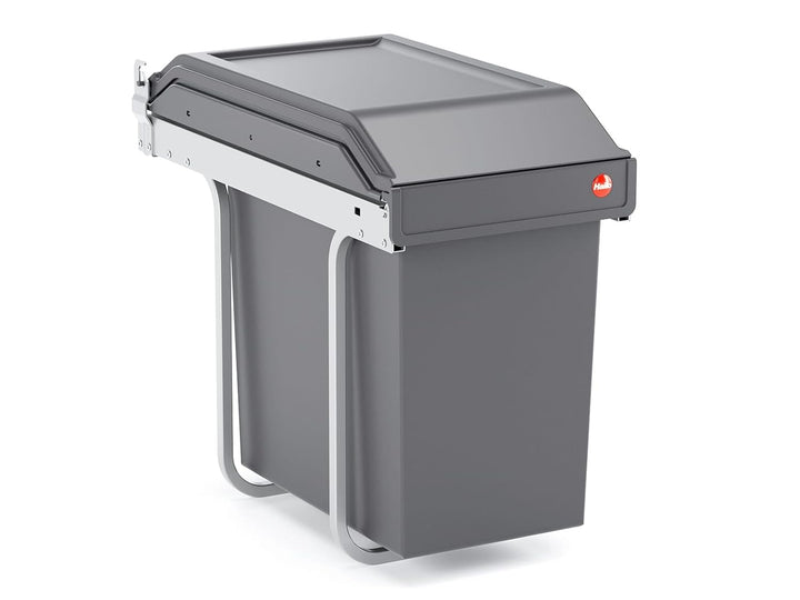 Hailo Abfallsammler 3650241 | SingleBox 24 Liter | Solo Mülleimer mit Rollenauszug | Anthrazit