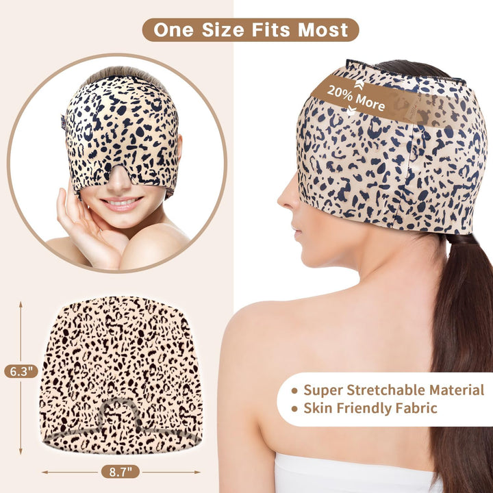 my novel things 2 Stück Migräne Maske und Augenmaske Kühlend, Migräne Kühlmaske, Migraine Relief Cap