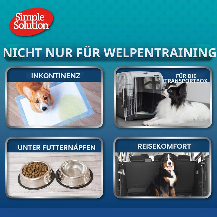 Simple Solution Absorbierende Premium Hunde- und Welpentrainingspads - Packung mit 56 Stück, 56