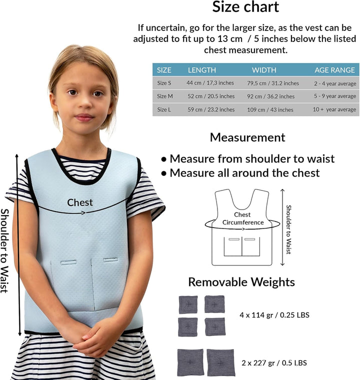 Gewichtsweste Kinder | Weighted West als ADHS Hilfsmittel und Autismus Hilfsmittel | Autismus-Sensor