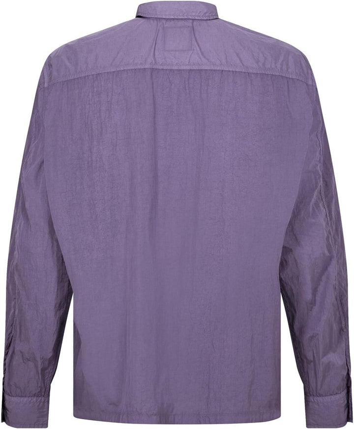 BOSS Herren Laio Oversized Overshirt mit verdecktem Reissverschluss S Medium Purple511, S Medium Pur