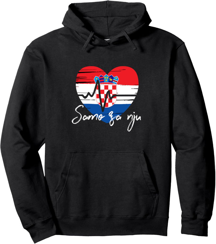 Kroatien Herzschlag za Hrvatsku Pullover Hoodie