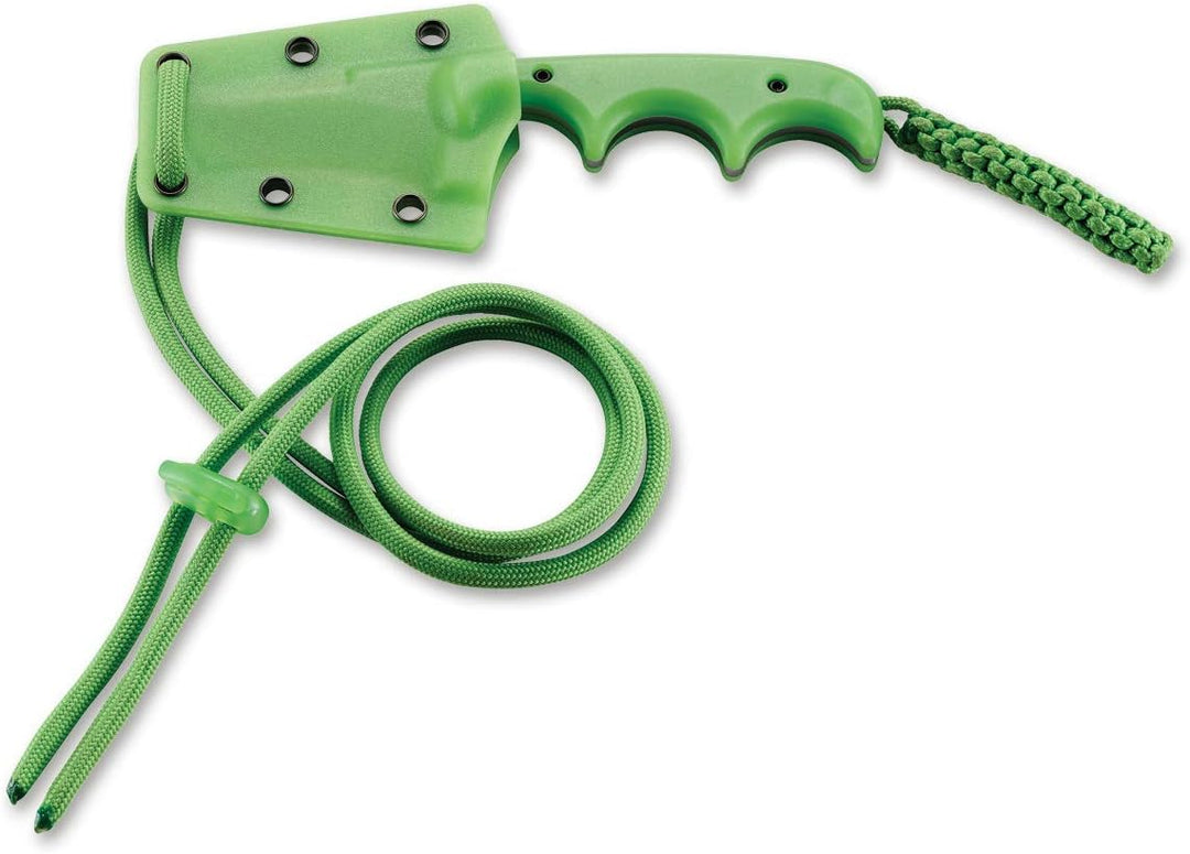 CRKT Unisex – Erwachsene Minimalist Bowie Gears Feststehendes Messer, Grün, 17 cm