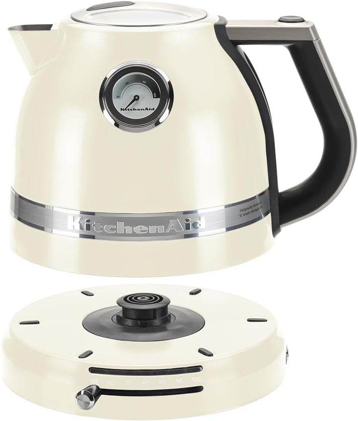 KitchenAid Wasserkocher mit Temperatureinstellung von 50 bis 100°C | Teekocher mit Kalkfilter 1,5L |