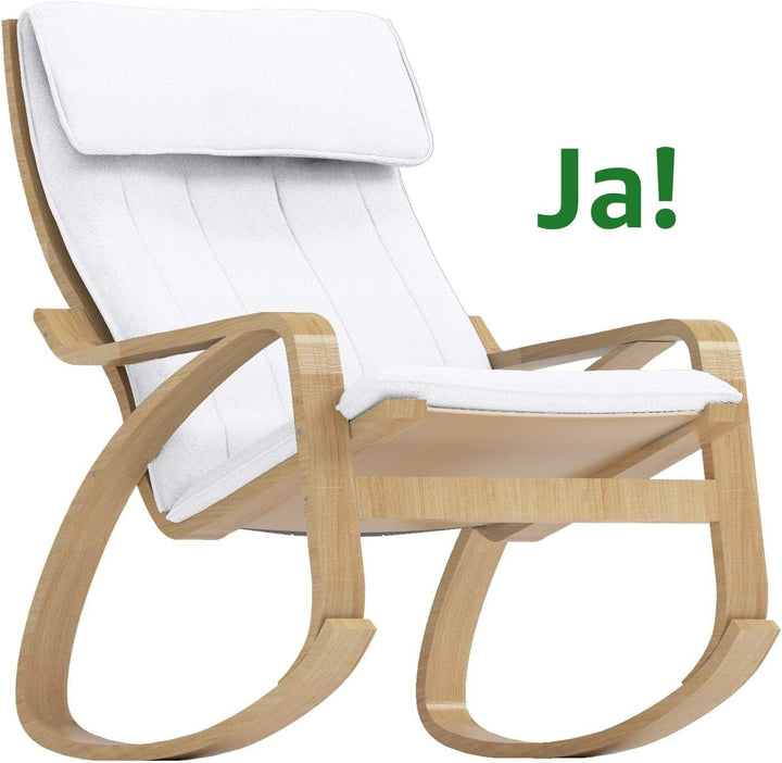 Der Baumwoll-Stuhlbezug Poang ist speziell Kompatibel für IKEA Poang Sesselbezug hergestellt. (Helle