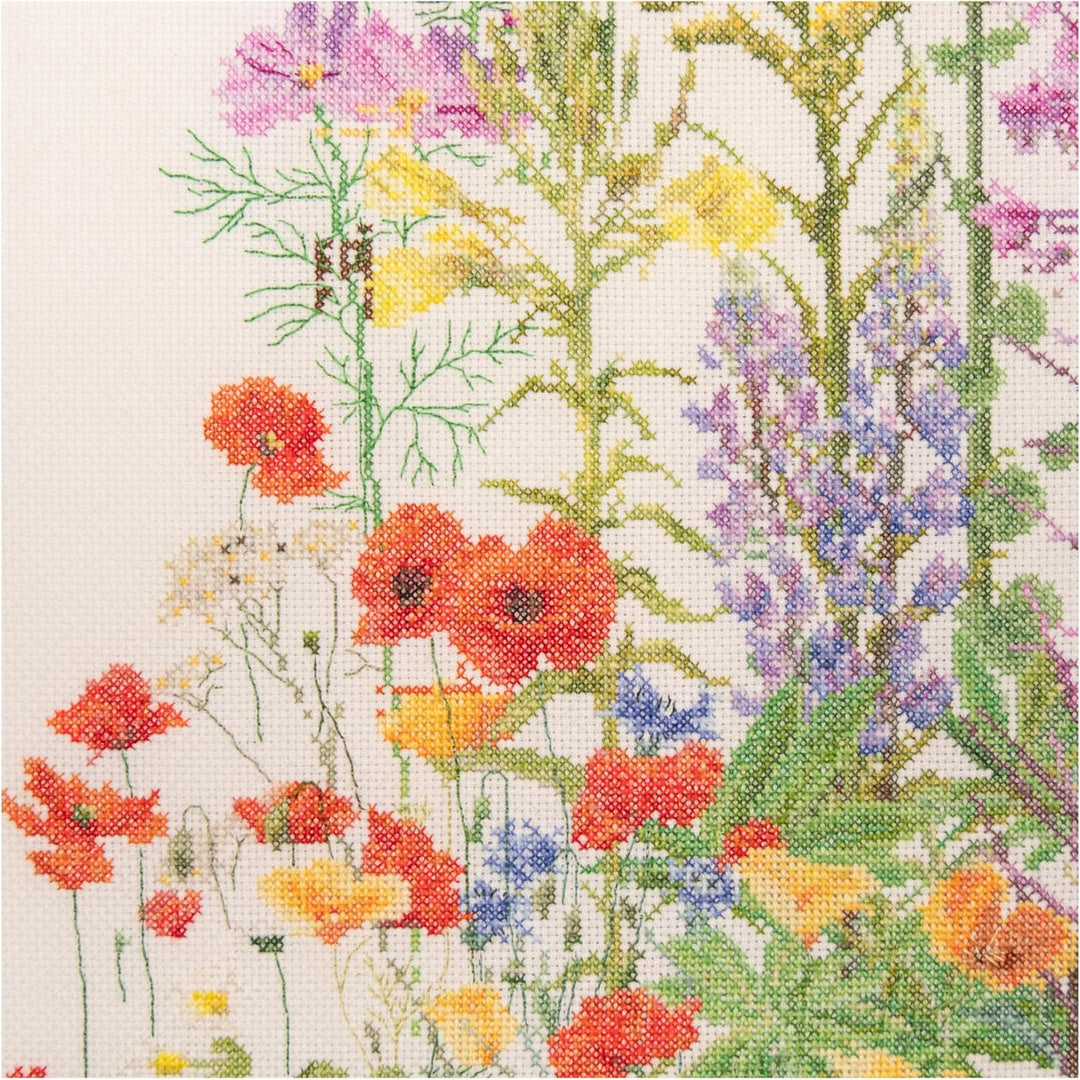 Thea Gouverneur - Kreuzstich-Set - Amerikanisce Wildblumen - Aida - 16 Count - Für Erwachsene - 554A