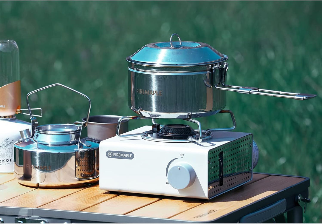 Fire-Maple Camping Kochgeschirr Set 1,0 l Wasserkocher + 1,0 l Topf, 1,0 l Wasserkocher + 1,0 l Topf