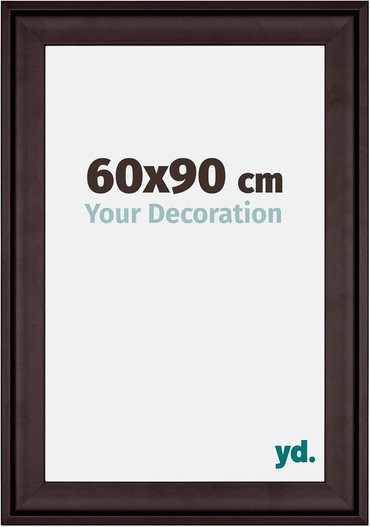 yd. Your Decoration - Bilderrahmen 60x90 cm - Bilderrahmen aus Holz mit Acrylglas - Antireflex - Aus