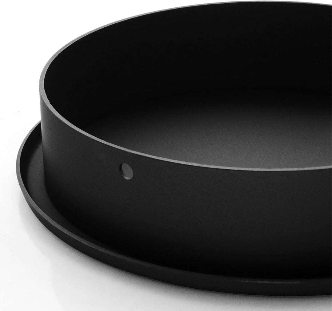 LANZZAS Ofenrohr Blindkappe - Durchmesser Ø 180 mm - Farbe: schwarz | Rauchrohr Blinddeckel, Schwarz
