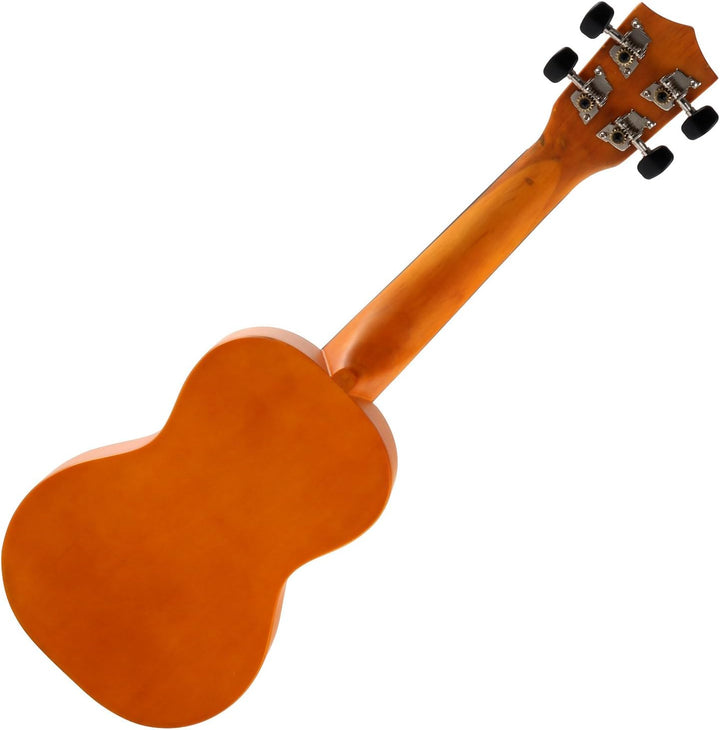 Classic Cantabile US-100 SB Sopranukulele (Ukulele, Uke, 15 Bünde, leichtgängige Gitarrenmechanik) s