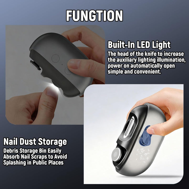 Elektrische Nagelknipser, Nagelschleifer Elektrisch, Elektrischer Nagelknipser, 3 in 1 Elektrische N