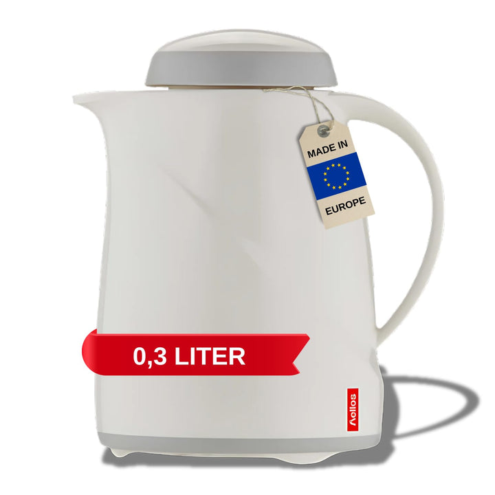 Helios Wave Kunststoff-Isolierkanne, weiss, 0,3 Liter Weiss 0,3 Liter, Weiss 0,3 Liter