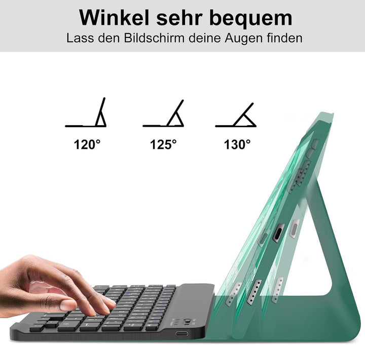 Für Honor Pad X8a & X8b 11" Hülle mit Tastatur QWERTZ | Für Honor Pad X8a Case - Langer Akkulaufzeit
