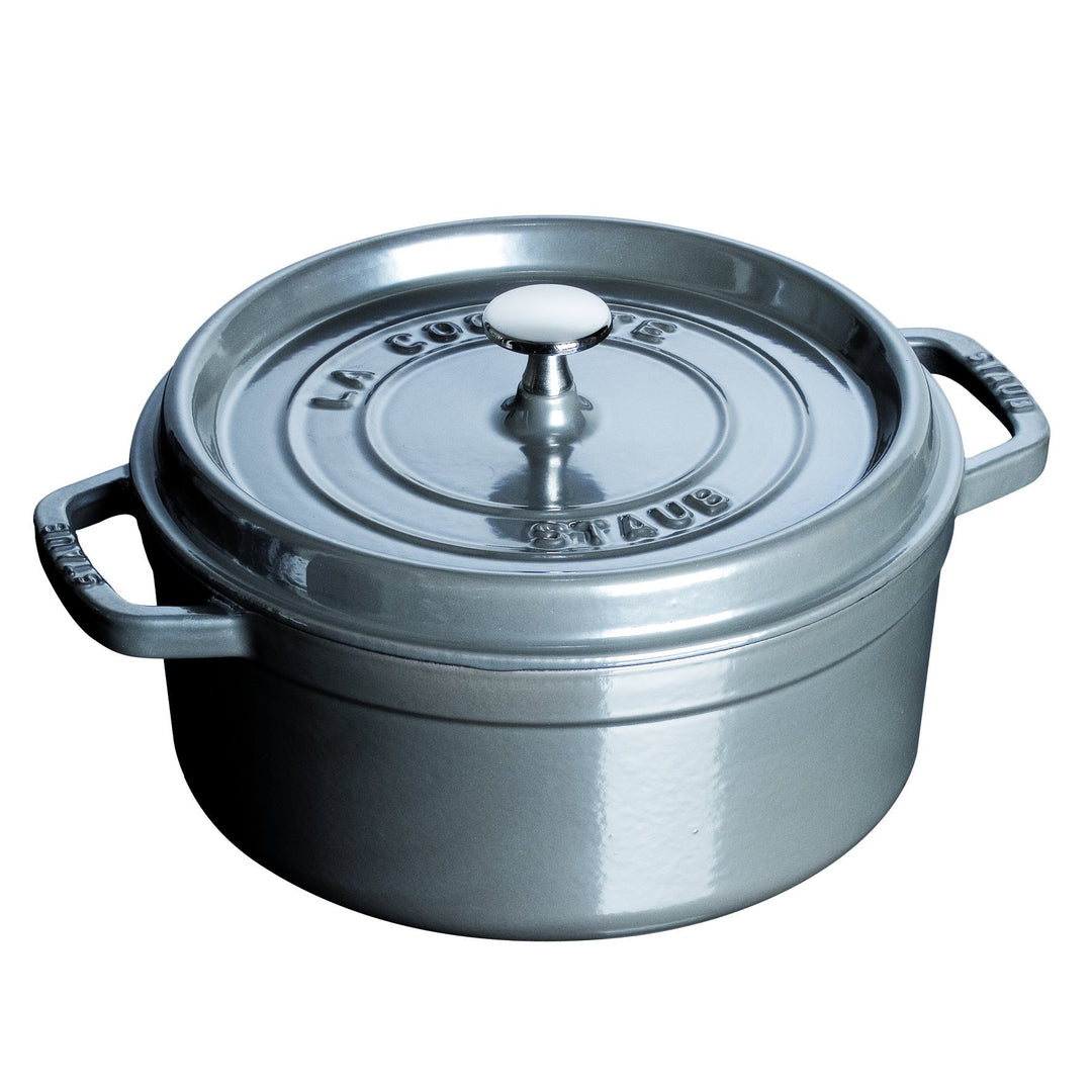 Staub 2,5 Quart Runde Cocotte, Graphit grau