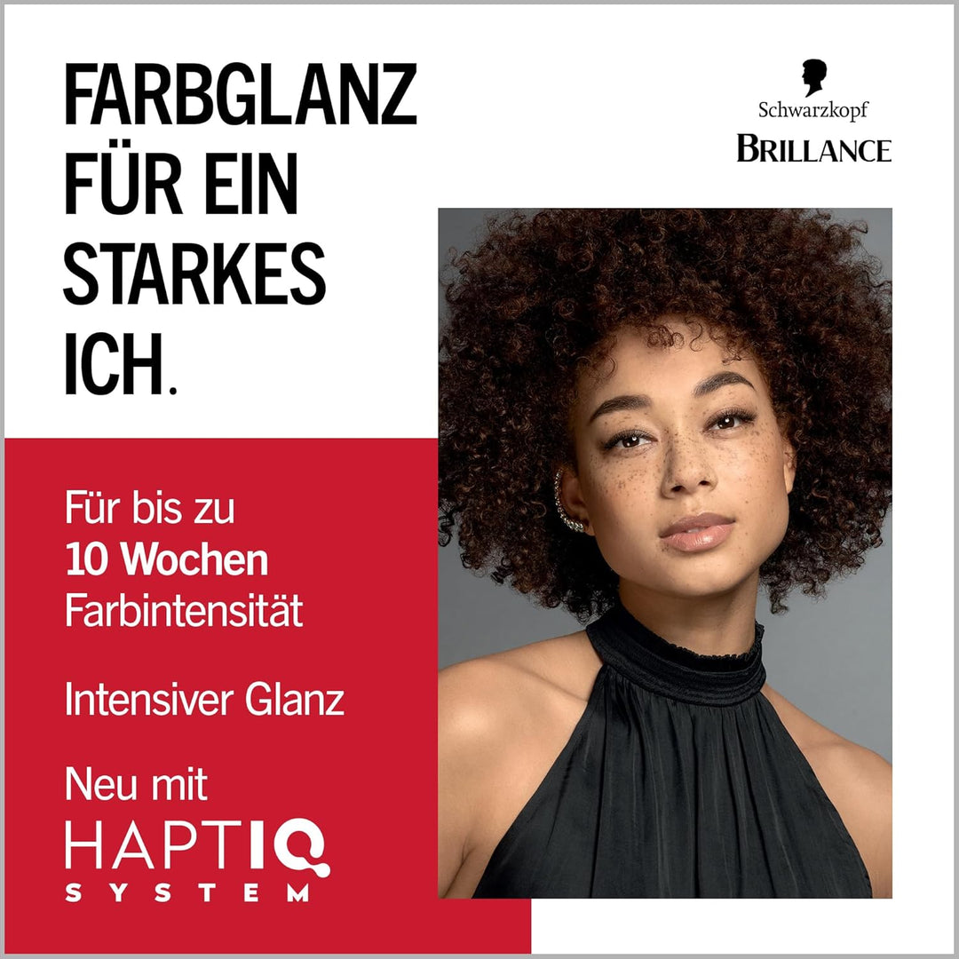 Brillance Intensiv-Color-Creme 874 Samtbraun (2x 160 ml), dauerhafte Haarfarbe mit Diamant-Glanz und