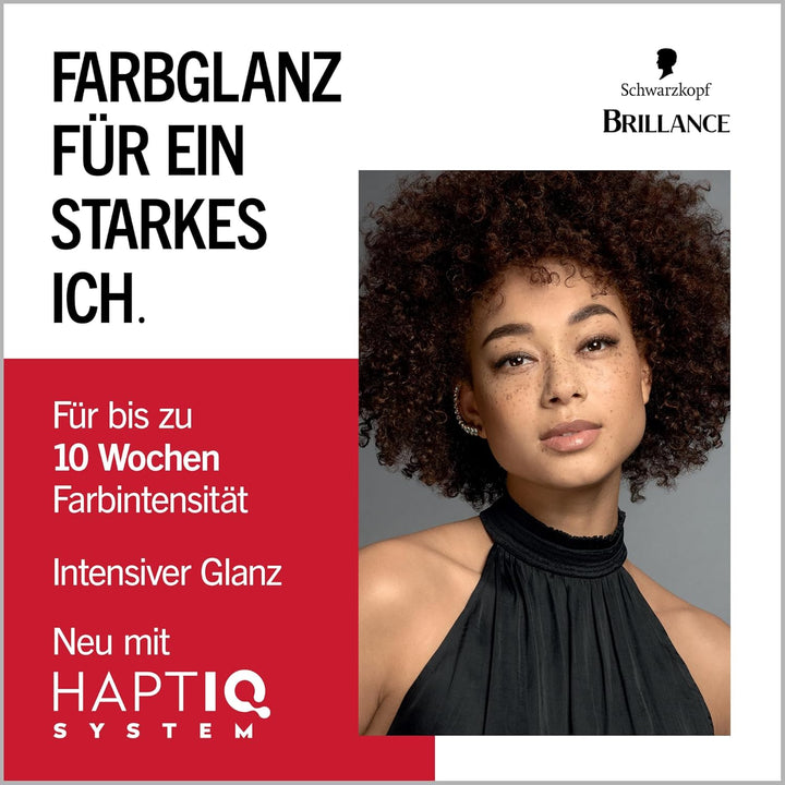 Brillance Intensiv-Color-Creme 874 Samtbraun (2x 160 ml), dauerhafte Haarfarbe mit Diamant-Glanz und