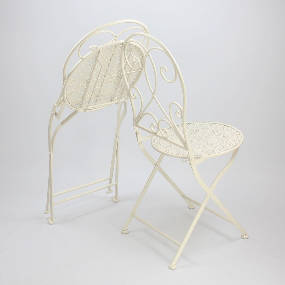 FRANK FLECHTWAREN Bistro-Set White Romance (3-teilig)