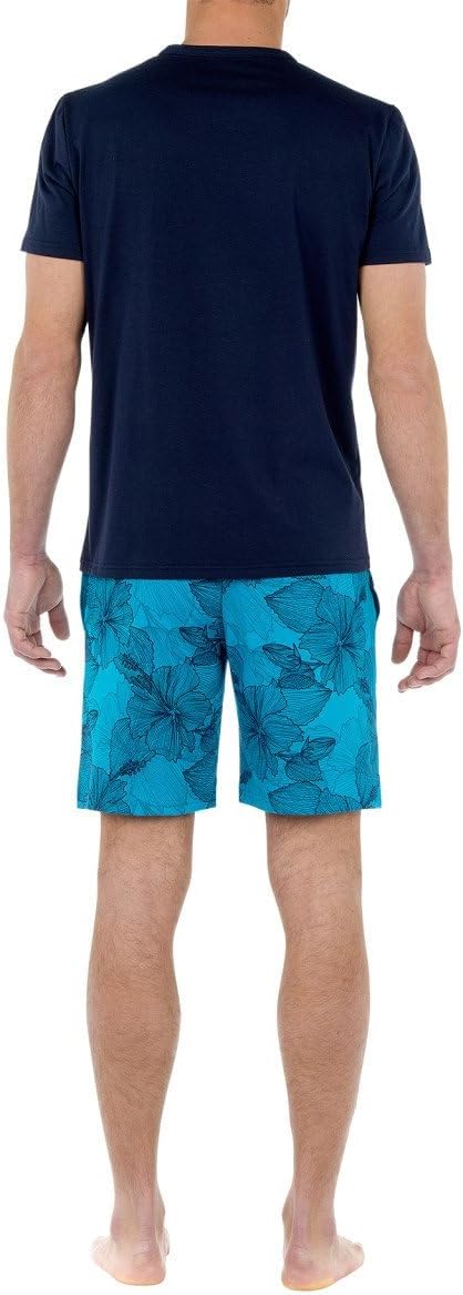 ZXYA Herren Court FANO Pyjama-Sets, Bleu, M