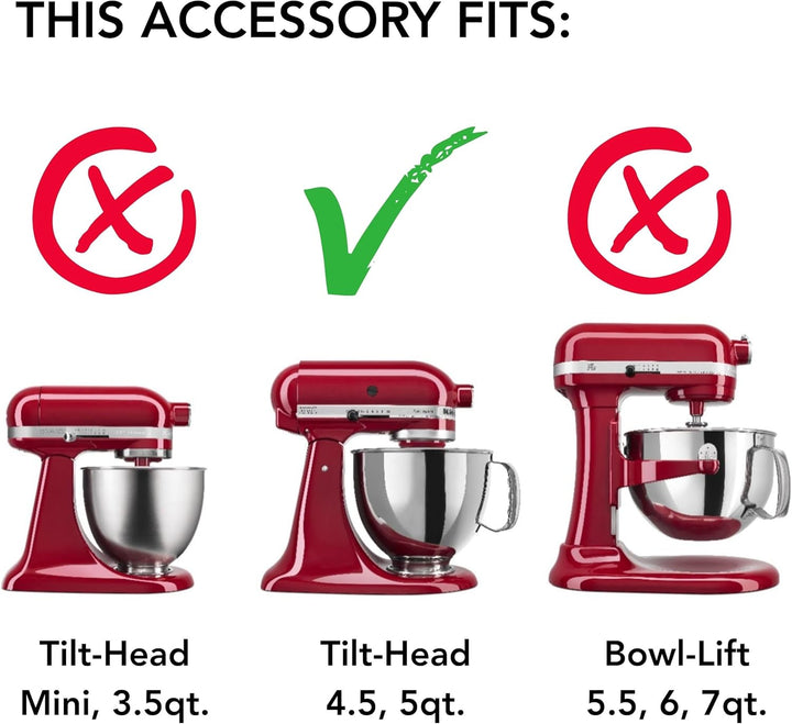 KitchenAid KFE5T Kippkopf Flex Edge Schlägel, Weiss Weiss/Opulenter Garten 4.5/5 Quart, Weiss/Opulen