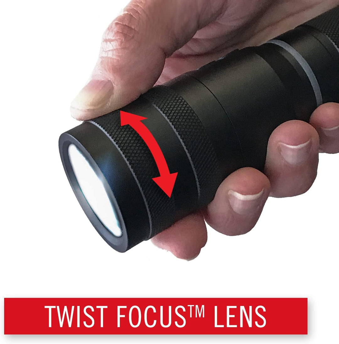 Coast G32 370 Lumen Twist Fokus LED Taschenlampe, Schwarz
