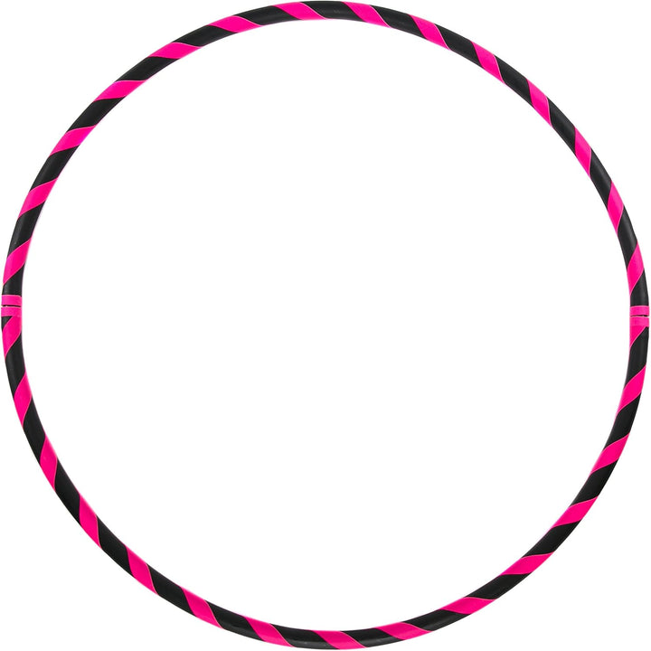 Faltbarer Anfänger Hula Hoop Reifen, Ø90/95/100/105cm Ø95cm Neon-Pink, Ø95cm Neon-Pink