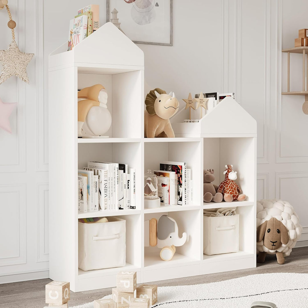 Garvee Spielzeug Aufbewahrung Organizer 7-Cubby Kinder Bücherregal Bücherregal Kleinkinder Spielhaus