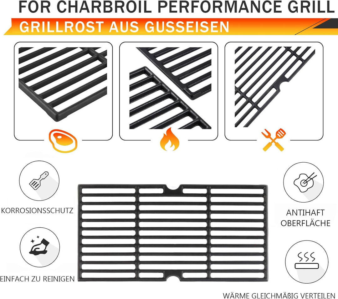 Gusseisen Grillrost für Enders Boston 3,43CM Grillroste Ersatzteil Enders Monroe Pro 3,Charbroil Adv