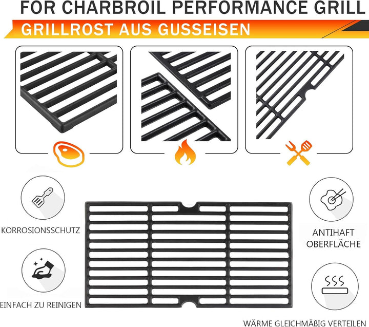Gusseisen Grillrost für Enders Boston 3,43CM Grillroste Ersatzteil Enders Monroe Pro 3,Charbroil Adv