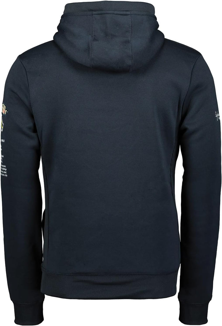 Geographical Norway GYMCLASS Men - Kängurutasche Hoodie für Herren - Sweatshirt mit Markenlogo und l