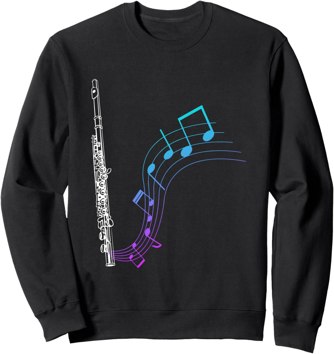 Noten Querflöte Sweatshirt