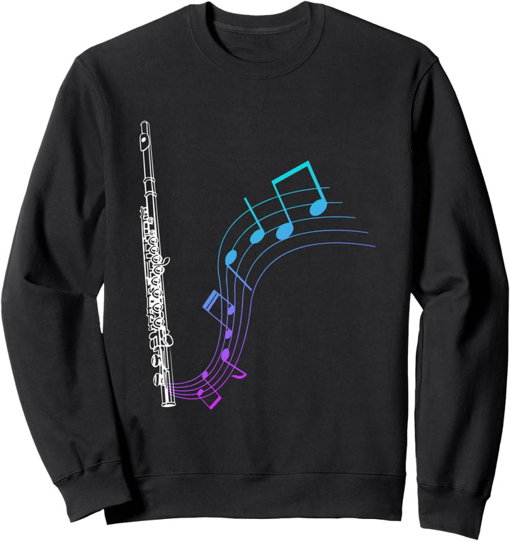 Noten Querflöte Sweatshirt