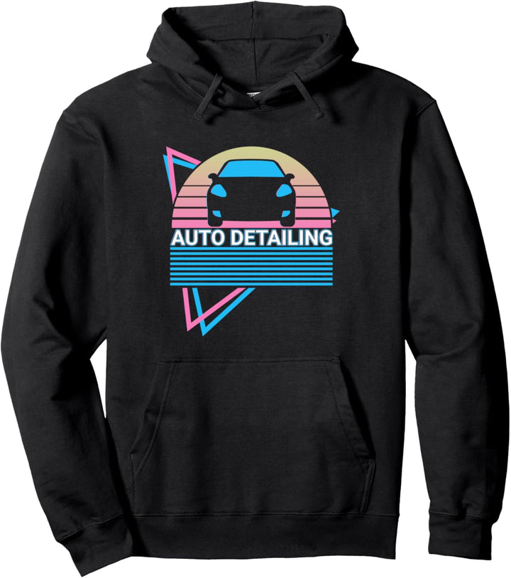 Automatische Detaillierung im Retro-Stil Pullover Hoodie