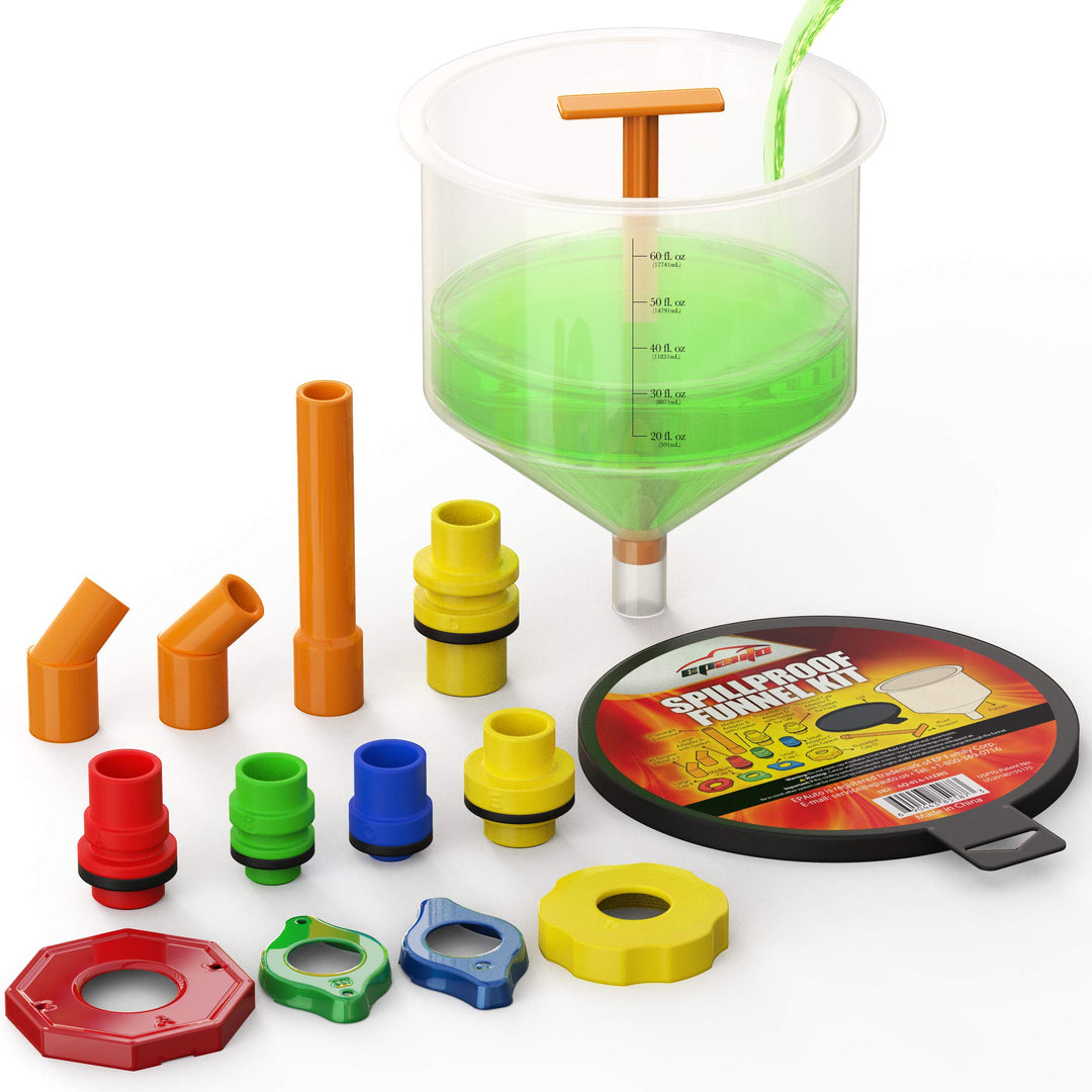 EPAuto Auslaufsicheres Kühler-Kühlmittel-Einfülltrichter-Set