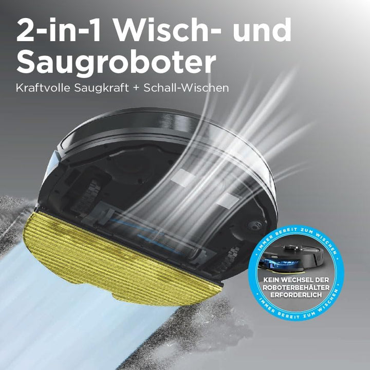 Shark Matrix Plus 2-in-1 Saugroboter mit Wischfunktion und Absaugstation, Selbstreinigend, Selbstent