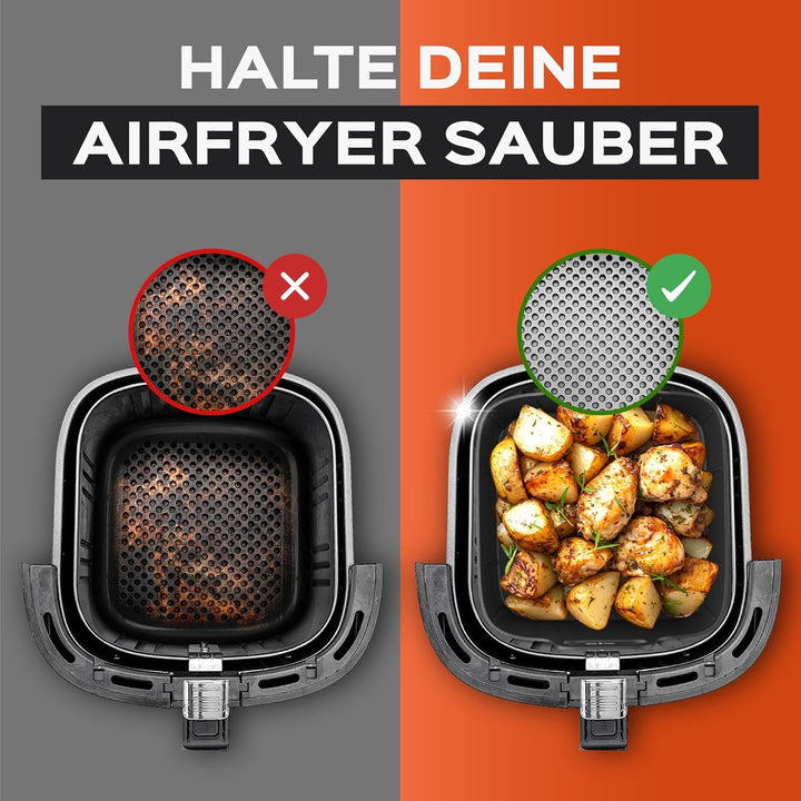 UNBOX 2PCS Silikonform Heissluftfritteuse für Philips XL 6,2L, 21cm Air Fryer Silikon Einsatz kompat