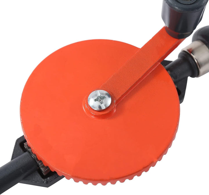 KATSU Handbohrmaschine, 10mm 3/8 Zoll Kapazität Präzisionsfutter Doppelritzel Manuelle Bohrmaschine