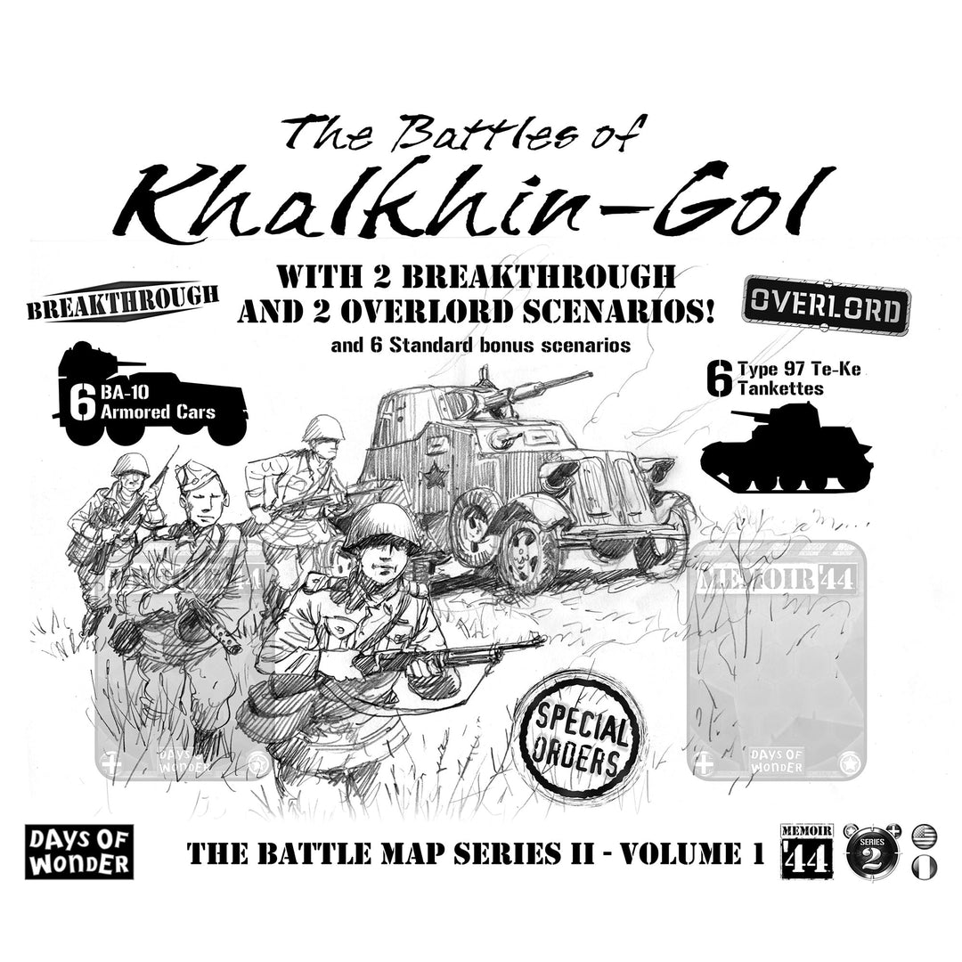 Days of Wonder , Memoir '44 Battle Map - Battle of Khalkhin Gol Expansion , Board Game , Ages 8+ , 2