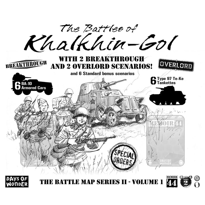 Days of Wonder , Memoir '44 Battle Map - Battle of Khalkhin Gol Expansion , Board Game , Ages 8+ , 2