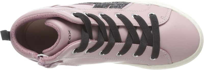 Geox Mädchen J Kalispera Girl B Sneaker 24 EU Antique Rose Black, 24 EU Antique Rose Black