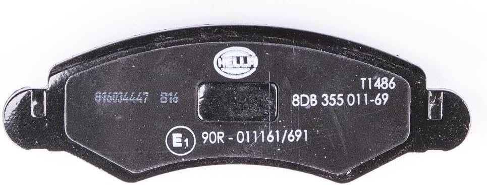 HELLA PAGID 8DB 355 011-691 Bremsbelagsatz - T1486 - Dicke/Stärke: 15.5mm - Bremssystem: Bosch - mit