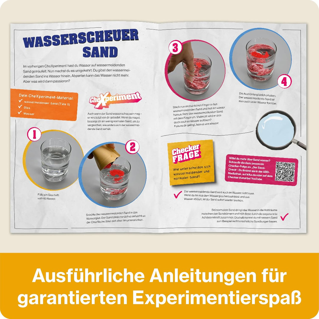 FRANZIS 67198 - CheXperiment Experimentierbox: 35 Experimente mit Checker Tobi. Ab 6 Jahren